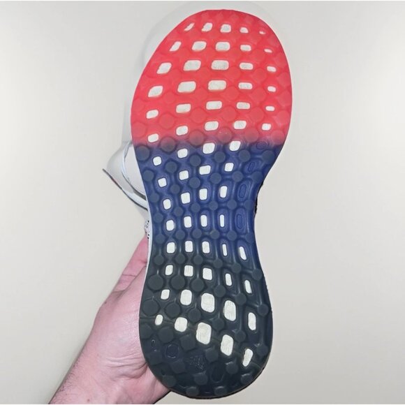 Adidas PureBoost Go Womens Size 9 Cloud White Shock Red Running Shoes Used - Picture 8 of 15